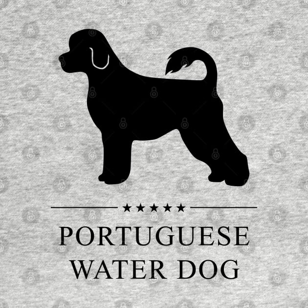 Portuguese Water Dog Black Silhouette by millersye